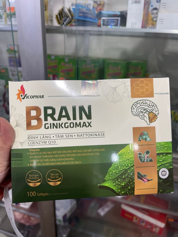 Bổ não brain gingomax h/100v bổ não