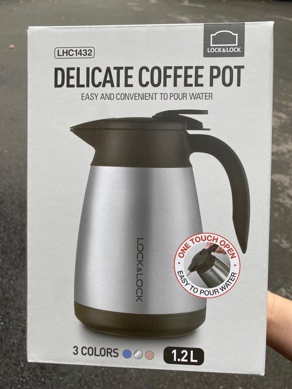 BÌNH ĐỰNG CAFE GIỮ NHIỆT LOCK&LOCK DELICATE LHC1432  1.2L