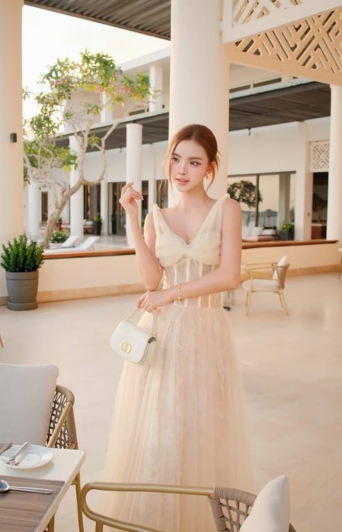váy 2 dây gọng Chou Chou