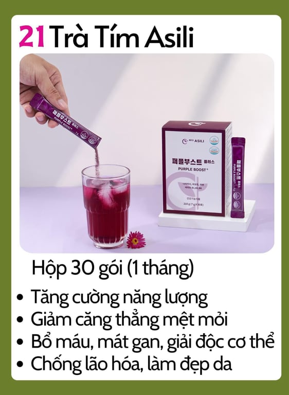 Trà tím vitamin tổng hợp