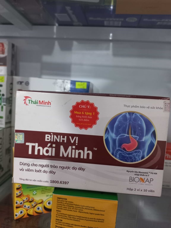 Bình vị thái minh  hộp 20 viên