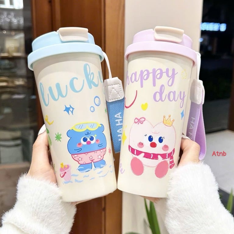 CỐC GIỮ NHIỆT HOẠ TIẾT CUTE 500ml