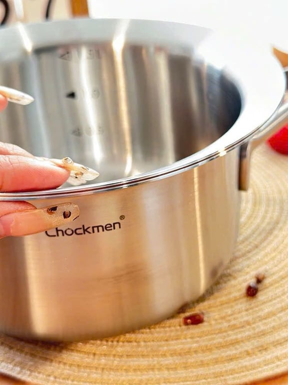 Quánh nắp vuông 5 lớp kẹp đồng Chockmen 16cm CKM228