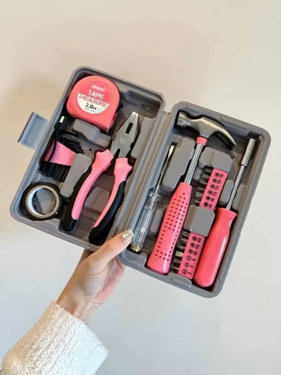 Bộ dụng cụ tua vít kìm búa sửa chữa gia đình  24 món