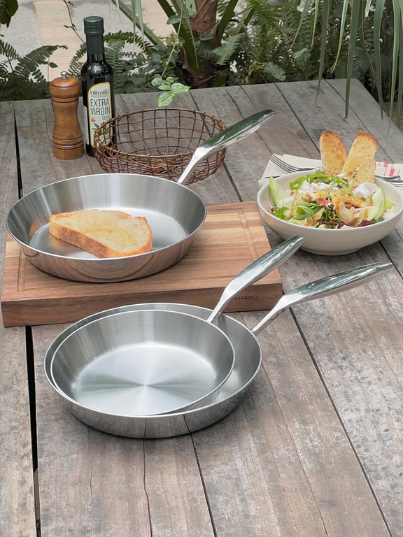 CHẢO ĐÚC INOX 316 NGUYÊN KHỐI 5-PLY KAIYO