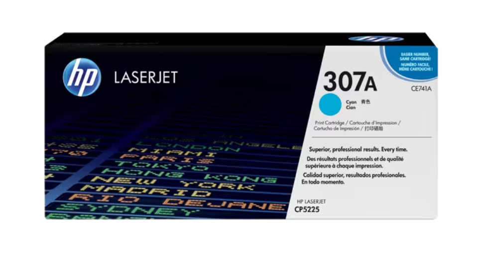 Hộp Mực LaserJet Màu Xanh HP 307A (CE741A) - Hàng Chính Hãng