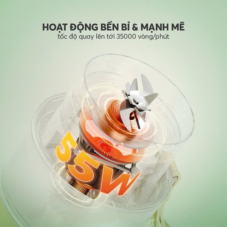 MÁY XAY SINH TỐ CẦM TAY ELMICH BLE9215 400ML