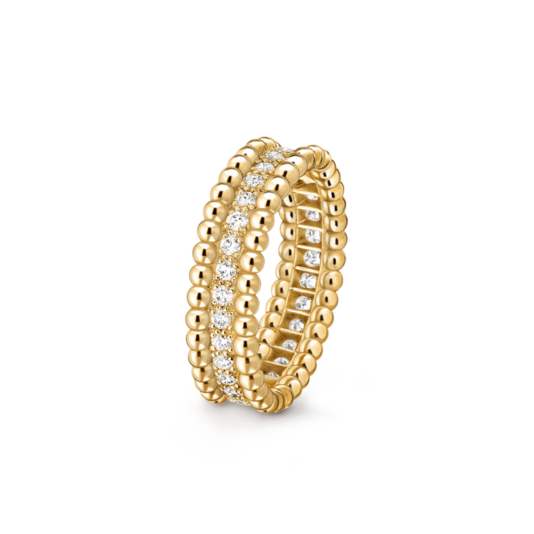 Perlée diamonds ring, 1 row