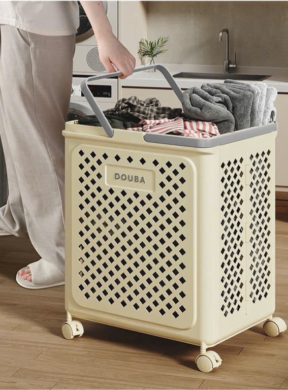 GIỎ ĐỂ ĐỒ CÓ BÁNH XE SIÊU XINH DOUBA