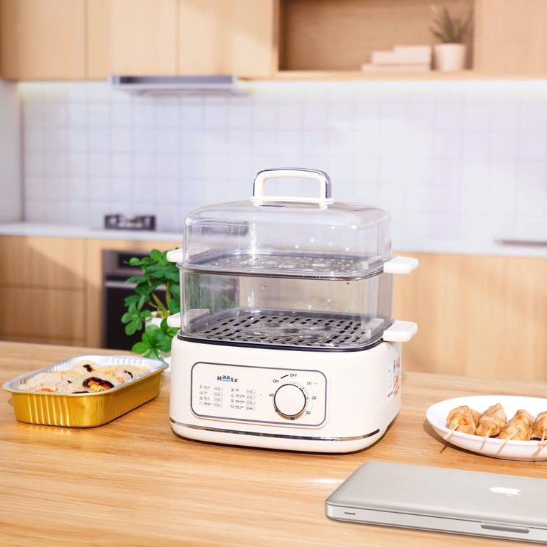 Nồi hấp đa năng 3 tầng núm cơ dung tích 10L Haatz