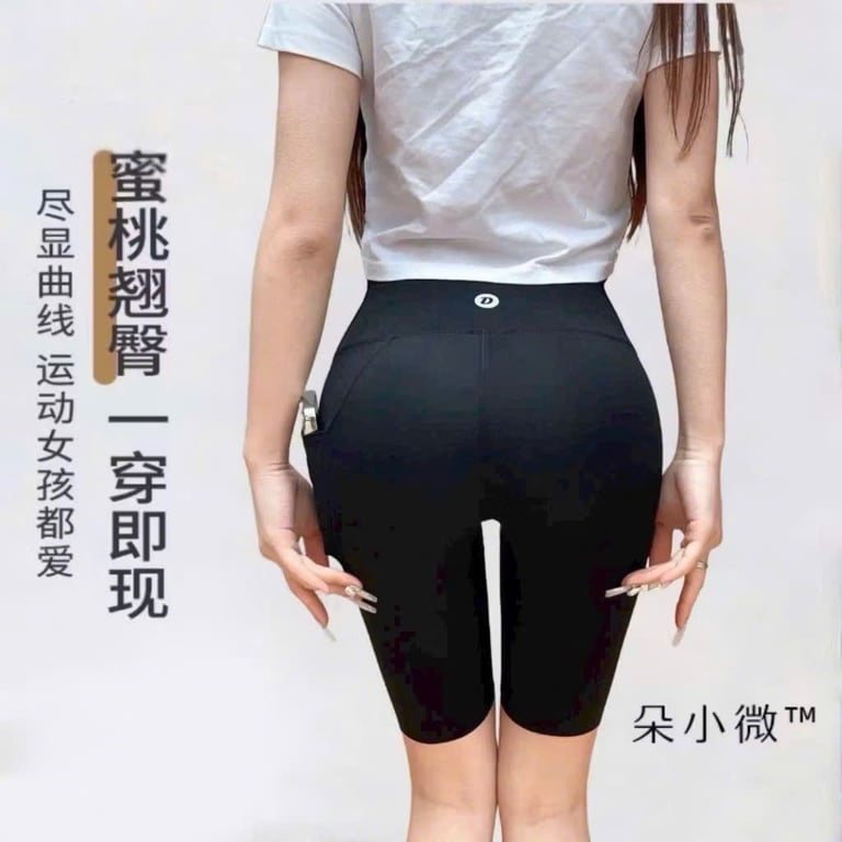 Quần đùi ngố tập gym,thể thao nữ full box chuẩn QCCC loại 1