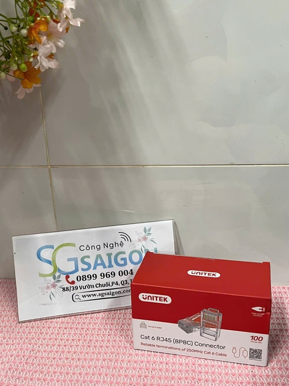 Hạt Đầu Bấm Mạng UTP RJ45 Cat6 Unitek Y-OT19TP