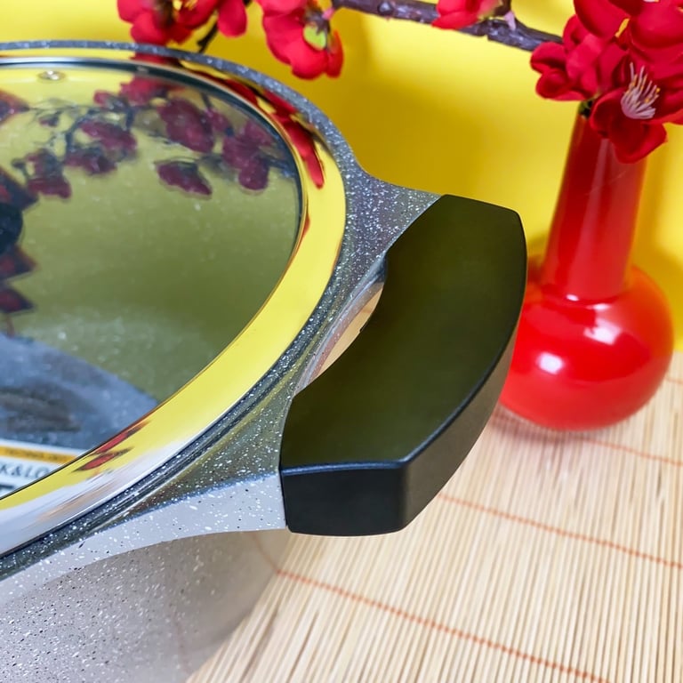 NỒI LOCK ĐÁ 7 LỚP STONE PHI 24cm LOCK & LOCK LCA6244D