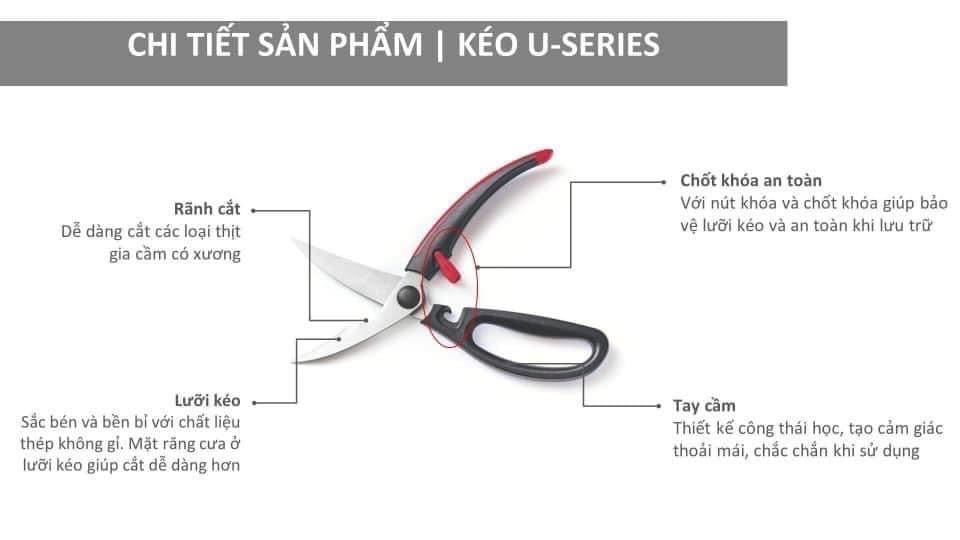 Kéo cắt gà tupper ware