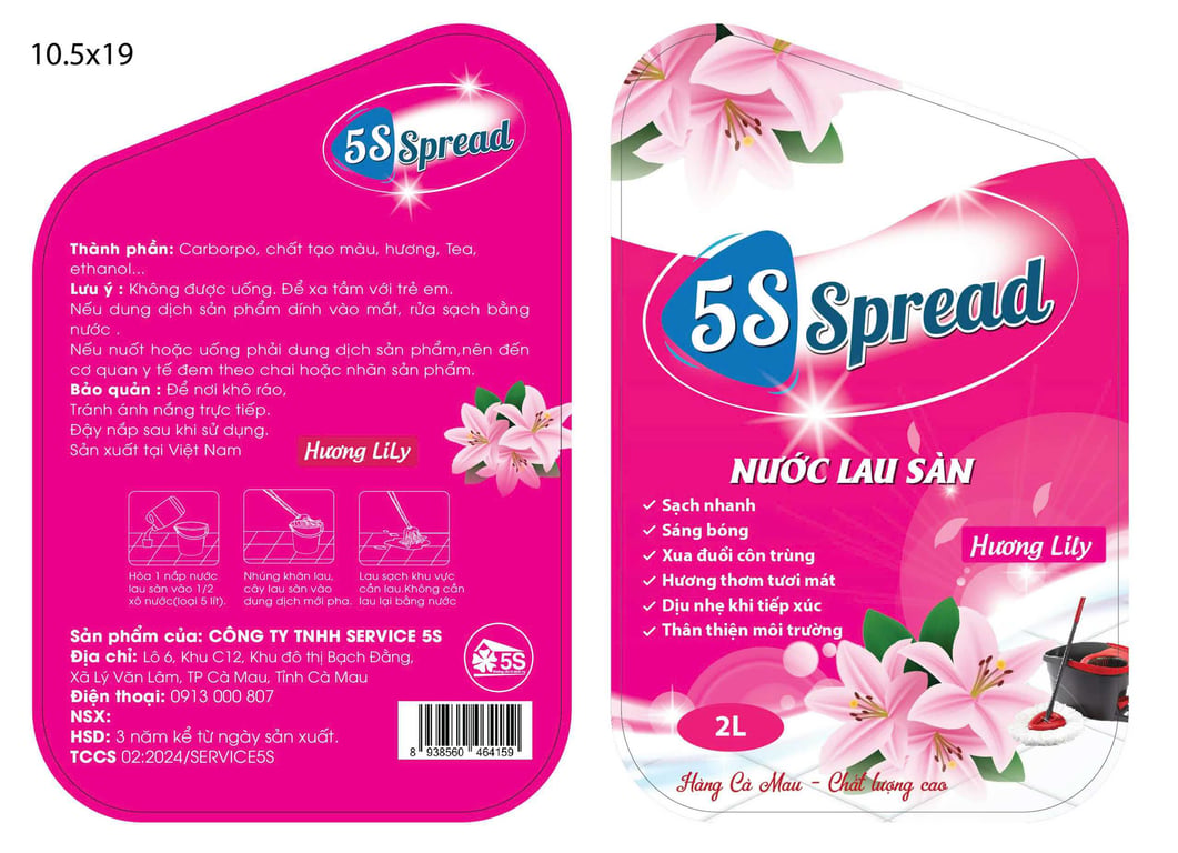 Nước Lau sàn hương lily