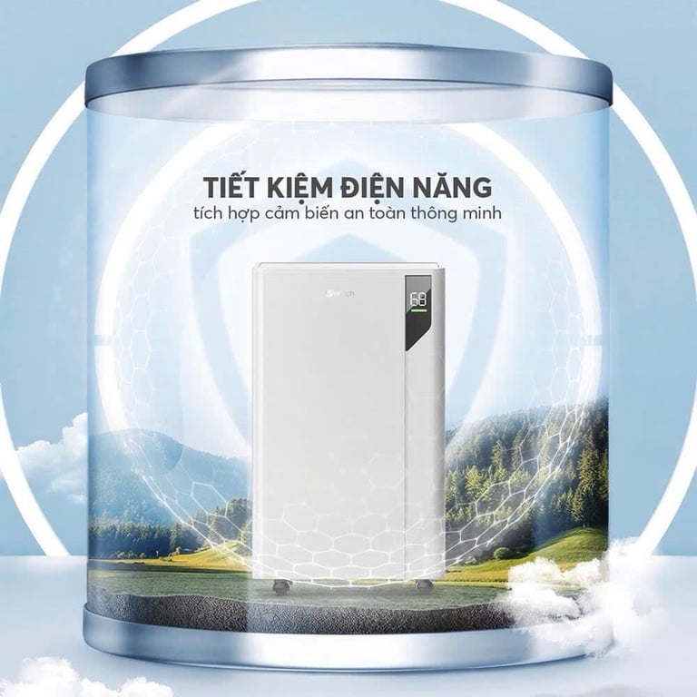 DE8581 - Máy Hút Ẩm Kèm Lọc Không Khí Đa Năng ELMICH 25L