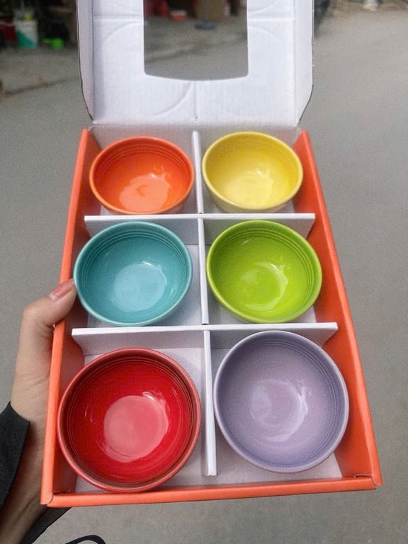 SET 6 BÁT CHẤM CẦU VỒNG LE CREUSET