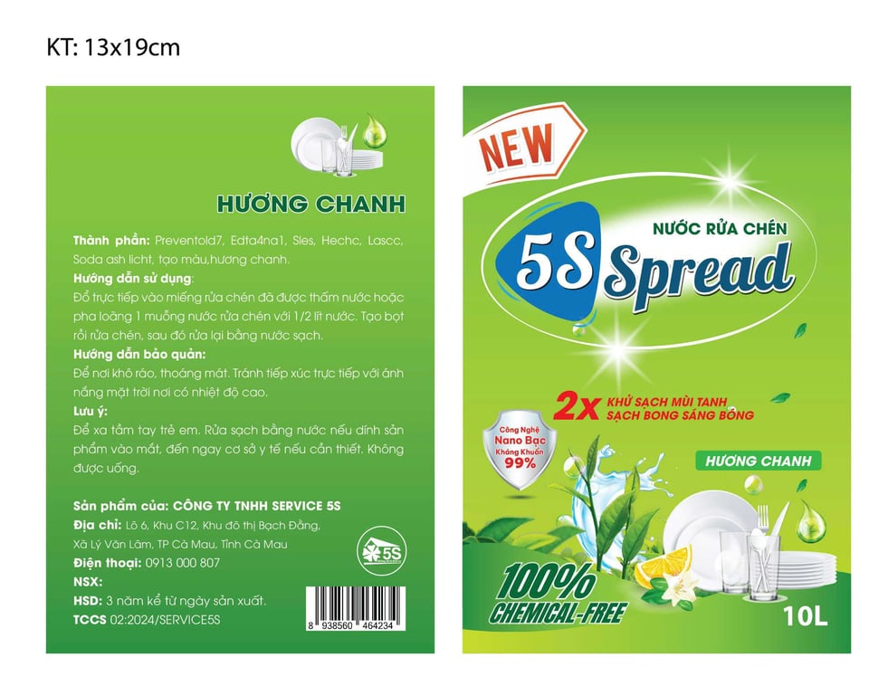 Nước Rửa chén Hương Chanh