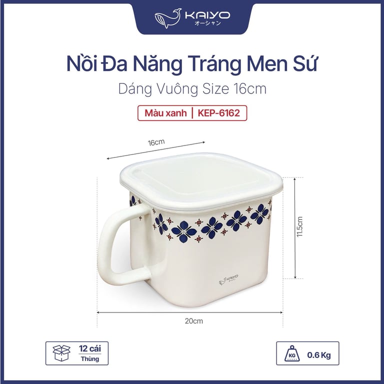 Nồi đa năng tráng men sứ kaiyo
