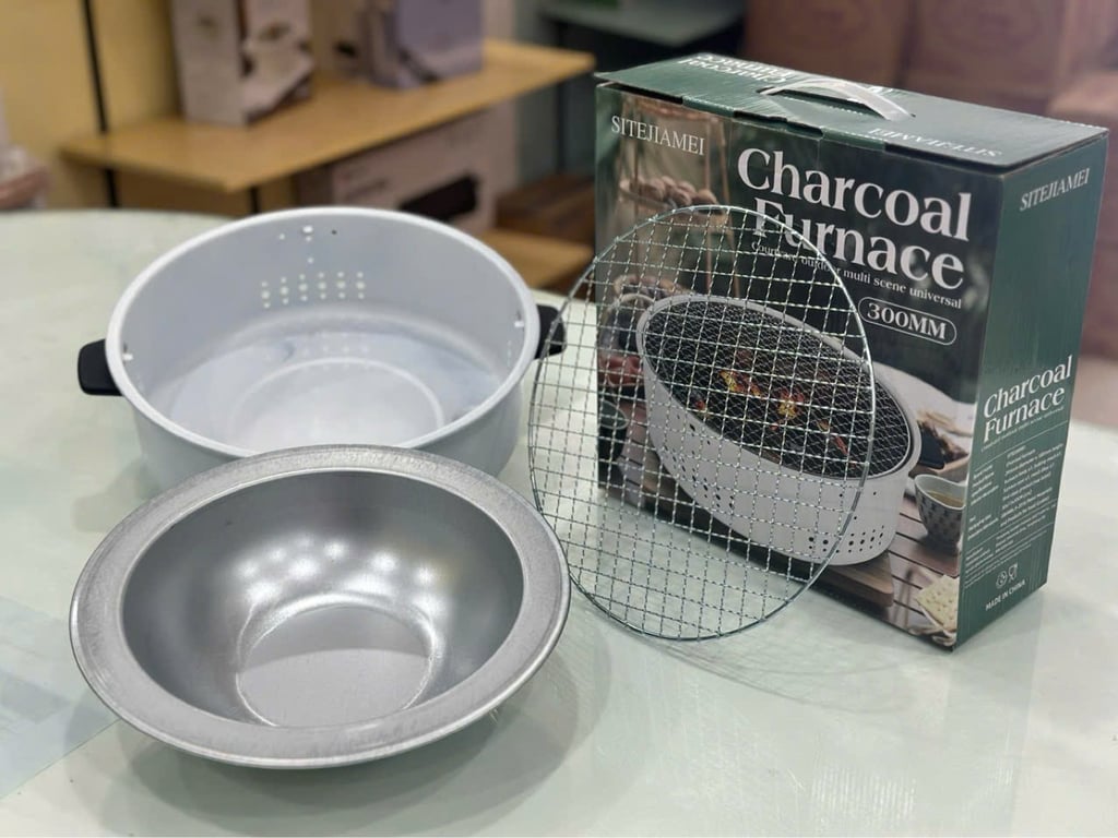 BẾP NƯỚNG THAN HOA CHỐNG NÓNG size 30cm