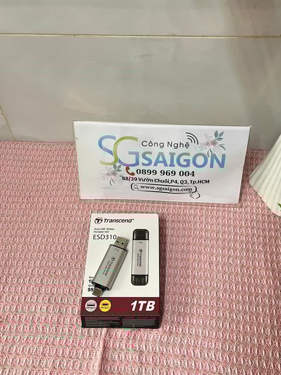 Ổ Cứng Di ĐộngTranscend ESD310S, USB 10Gbps, Type C/A, up to 1050 MB/s (TS1TESD310S)