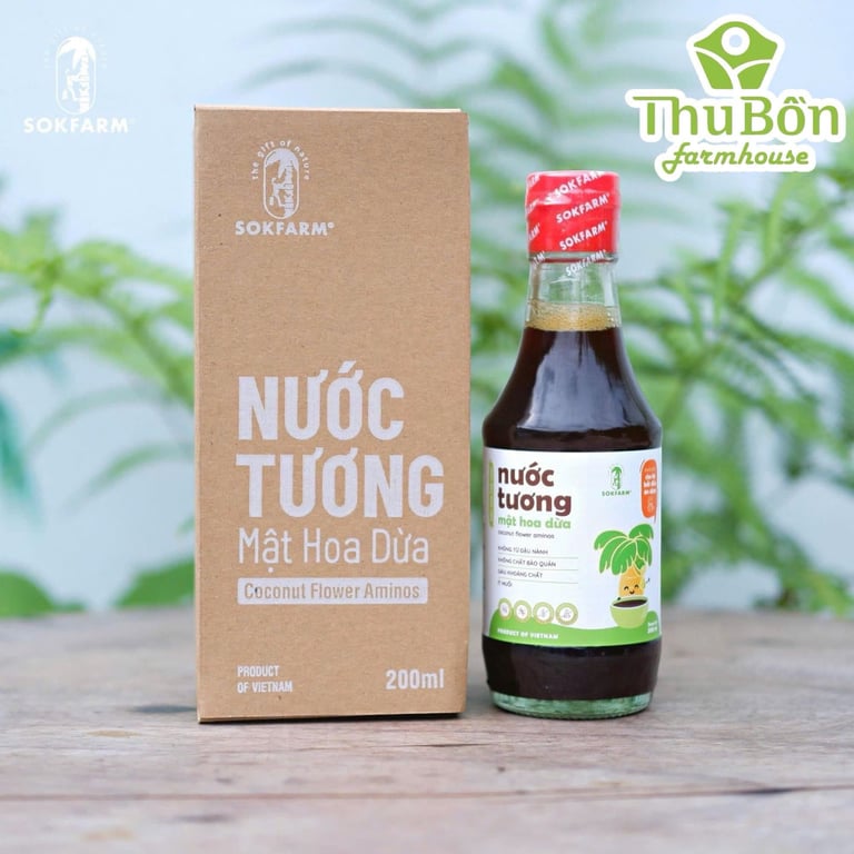 NƯỚC TƯƠNG MẬT HOA DỪA HỮU CƠ SOKFARM
