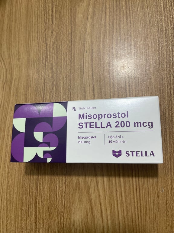 Misoproston 200 stella hộp 30 viên