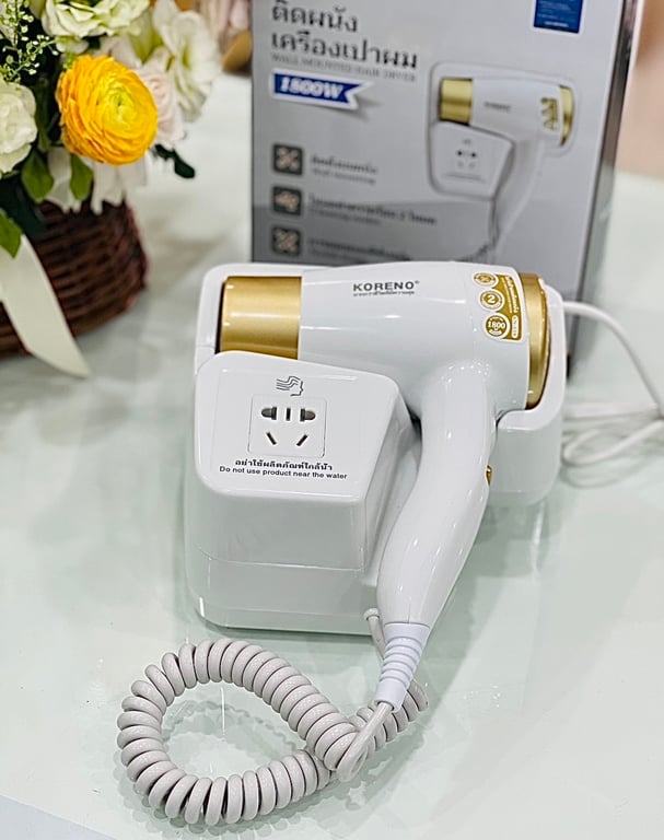 Máy Sấy Tóc Treo Tường KORENO KN-518, công suất 1800W