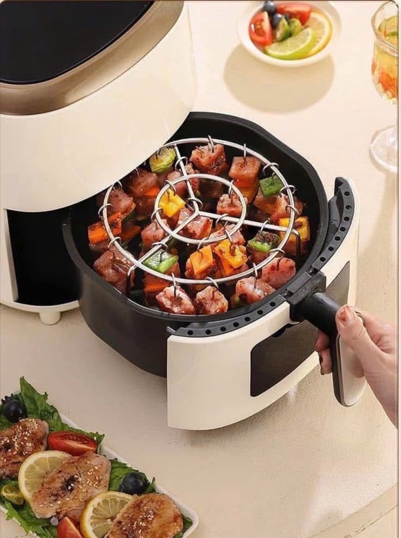 SET DỤNG CỤ XIÊN THỊT NƯỚNG CHO NỒI CHIÊN KO DẦU