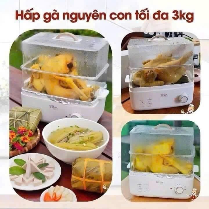 NỒI HẤP 2 TẦNG SEKA 10L