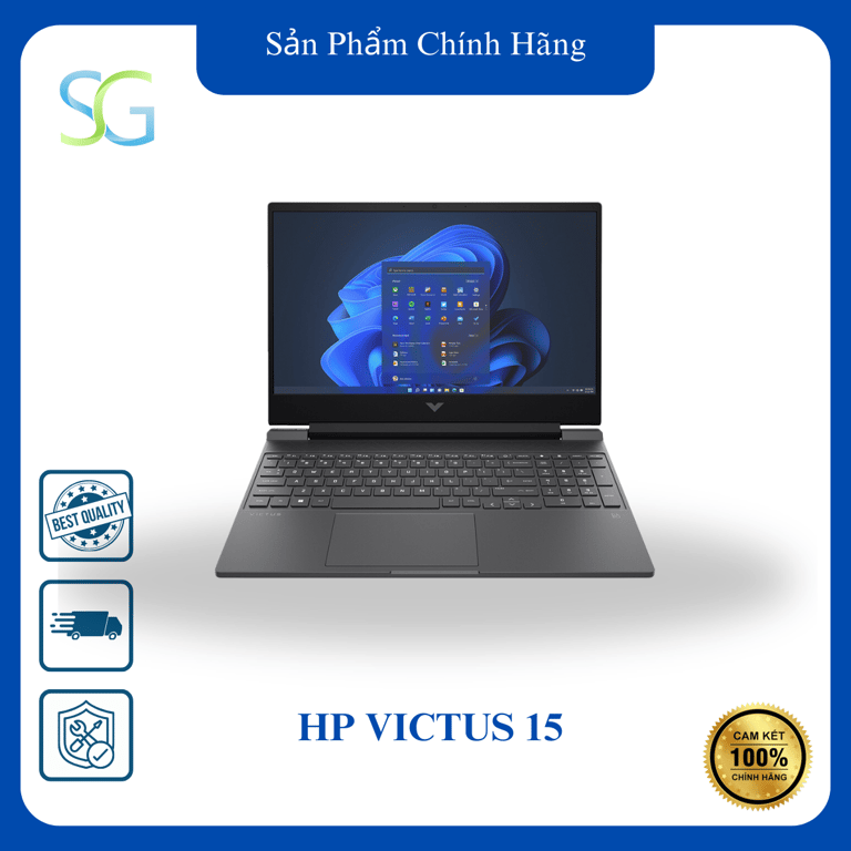 Laptop HP VICTUS 15-fa1139TX 8Y6W3PA (Intel Core i5-12450H | 16GB | 512GB | RTX 2050 | 15.6 inch FHD | Win 11| Đen)