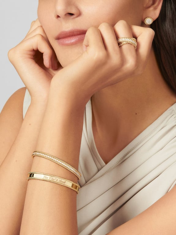 Perlée diamonds bracelet, 1 row, medium model