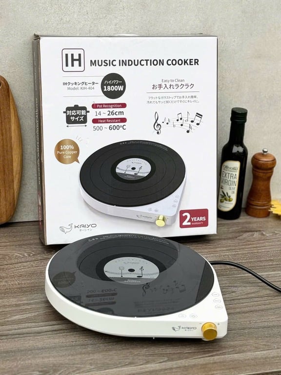 Bếp từ đơn lõi đồng hình nốt nhạc Kaiyo