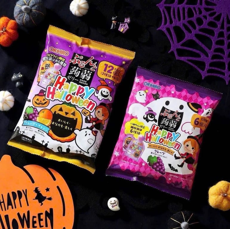 THẠCH ORIHIRO NHẬT BẢN PHIÊN BẢN HALLOWEEN - GÓI TO 240GR  - 12 GÓI NHỎ