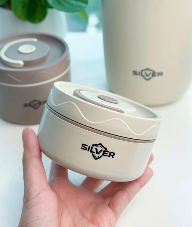 Bộ hộp cơm Silver Lunch Box Germany