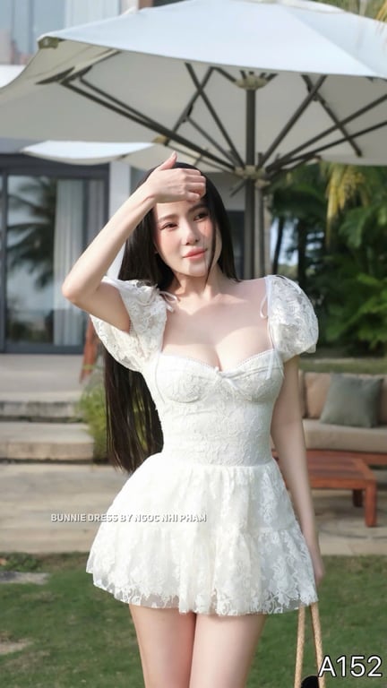 A152- váy tay bồng TBB