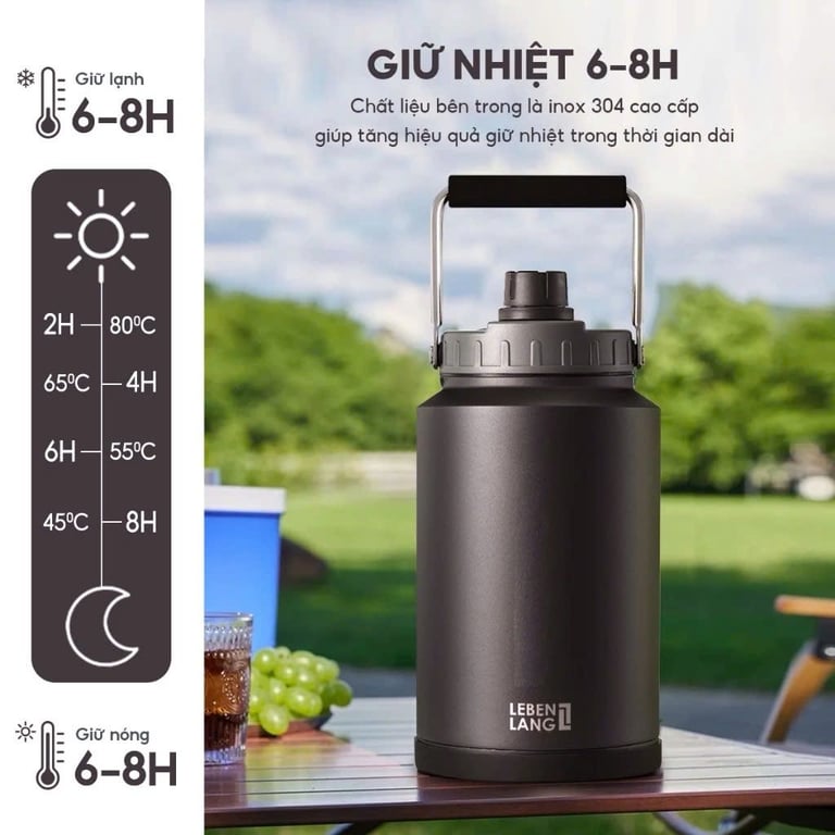 BÌNH GIỮ NHIỆT SIÊU DUNG TÍCH LEBENLANG LBL3028 – 3.8L