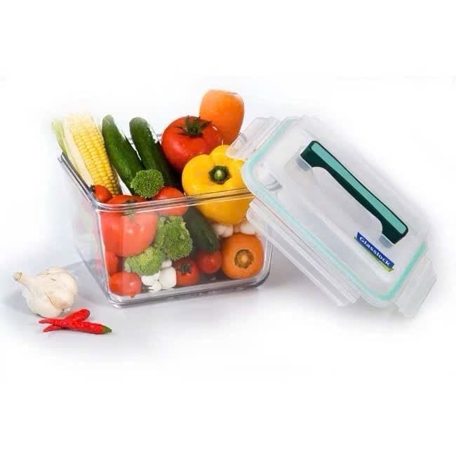 HỘP THỦY TINH CÓ TAY CẦM GLASSLOCK 3700ml MHRB370 của Hàn Quốc dung tích lớn