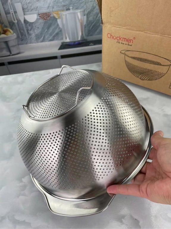 CKM248 - RỔ INOX BẦU CHOCKMEN 25CM