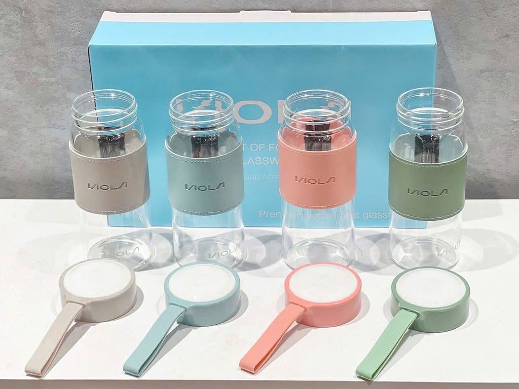 Set 4 Bình Thủy Tinh VIOLA 500ml