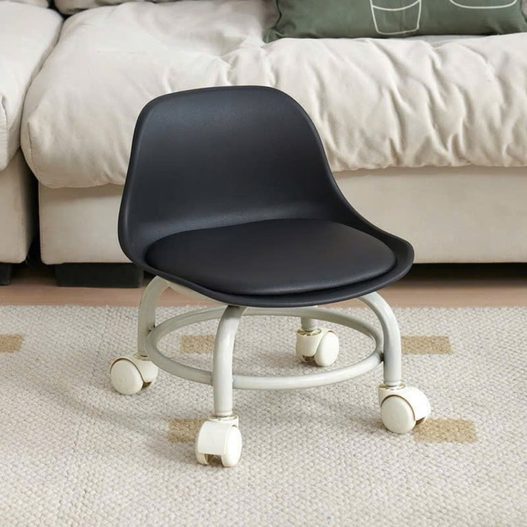 GHẾ XOAY TỤA LƯNG 360* CHỊU LỰC CÓ BÁNH XE ĐỆM DA