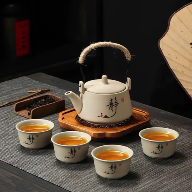 Bộ ấm chén tử sa cao cấp