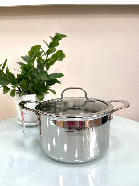 NỒI LẺ INOX 3 LỚP LIỀN KHỐI KALPEN KAZLER 18 20 24 30cm