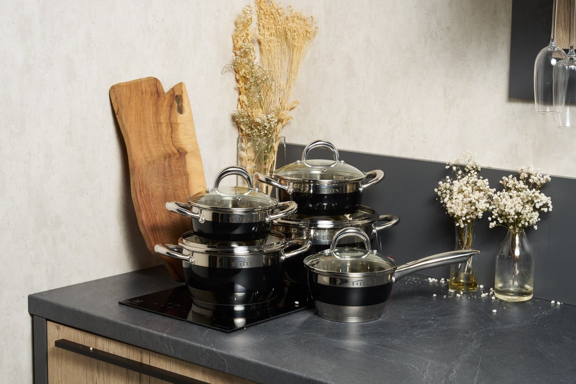 Bộ nồi inox 10 món Edenberg sản xuất tại Ba Lan