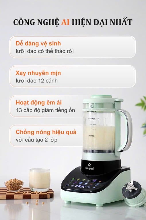 MÁY LÀM SỮA HẠT CHỐNG ỒN KALPEN H5