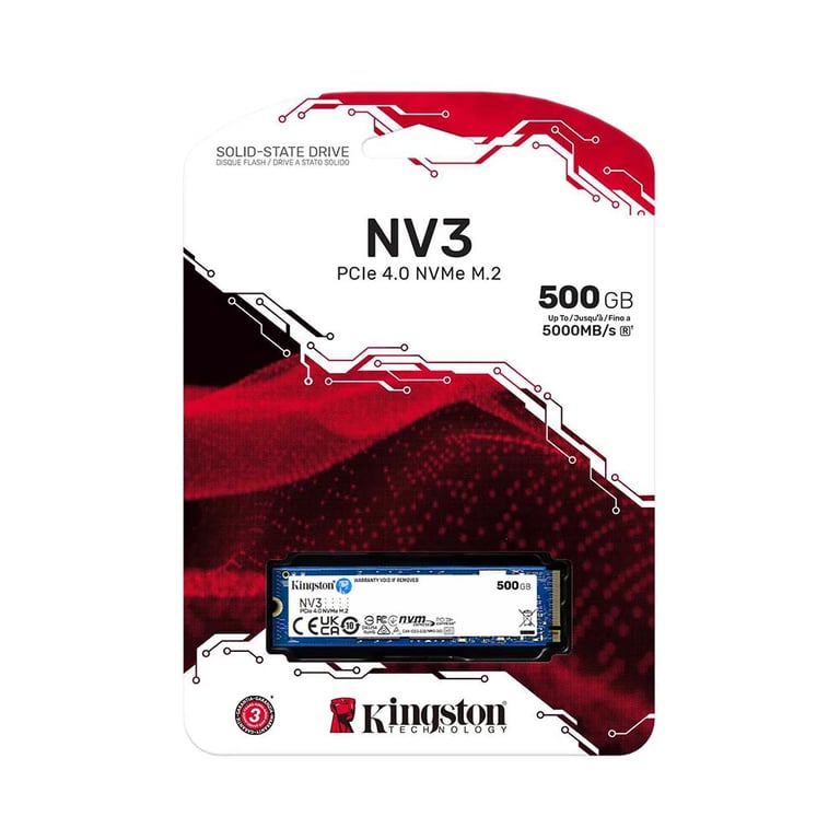 Ổ Cứng SSD Kingston NV3 512GB M.2 PCIe Gen4 x4 NVMe - (SNV3S/500G)