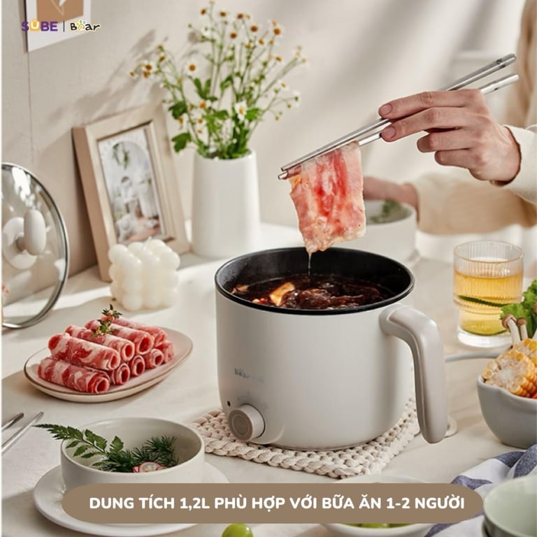 NỒI ĐIỆN MINI BEAR 1.2L C12K1