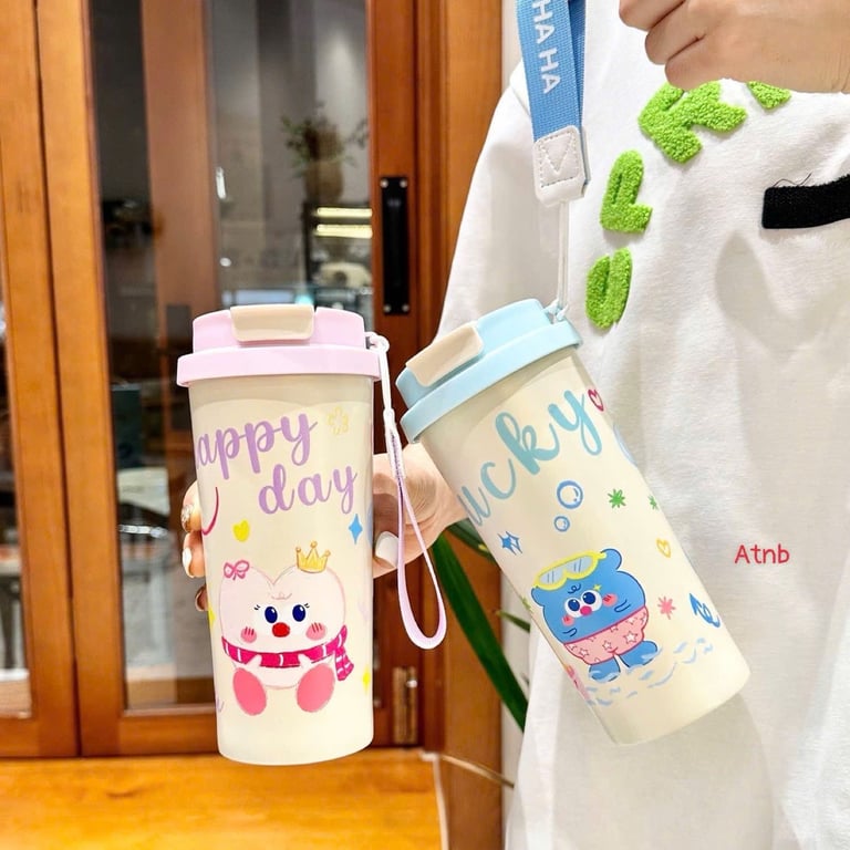 CỐC GIỮ NHIỆT HOẠ TIẾT CUTE 500ml