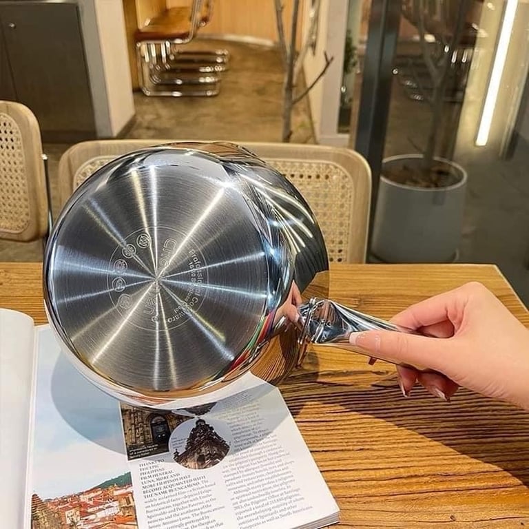 QUÁNH INOX LIỀN KHỐI CHOCKMEN 20cm và 24cm CÓ NẮP CKM46/CKM47