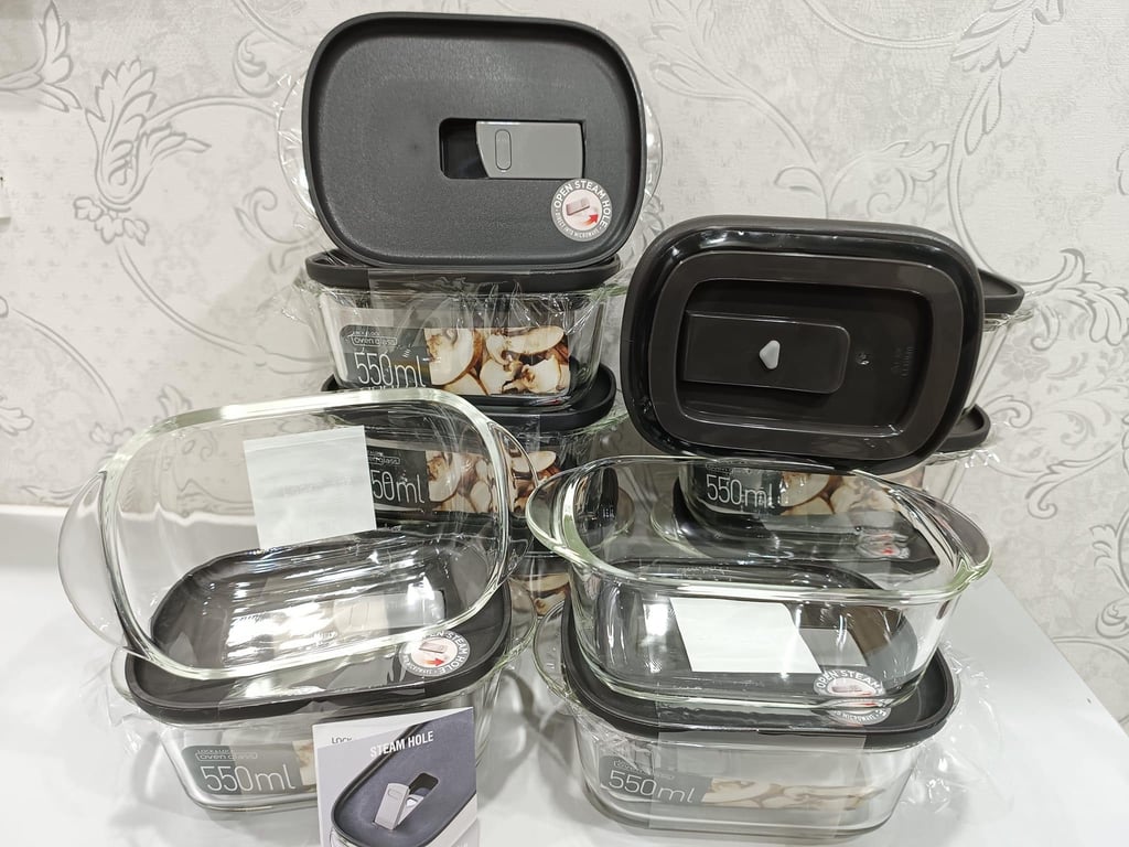 Hộp Thủy Tinh Chịu Nhiệt Lock&Lock Steam Hole LLG940 550ml